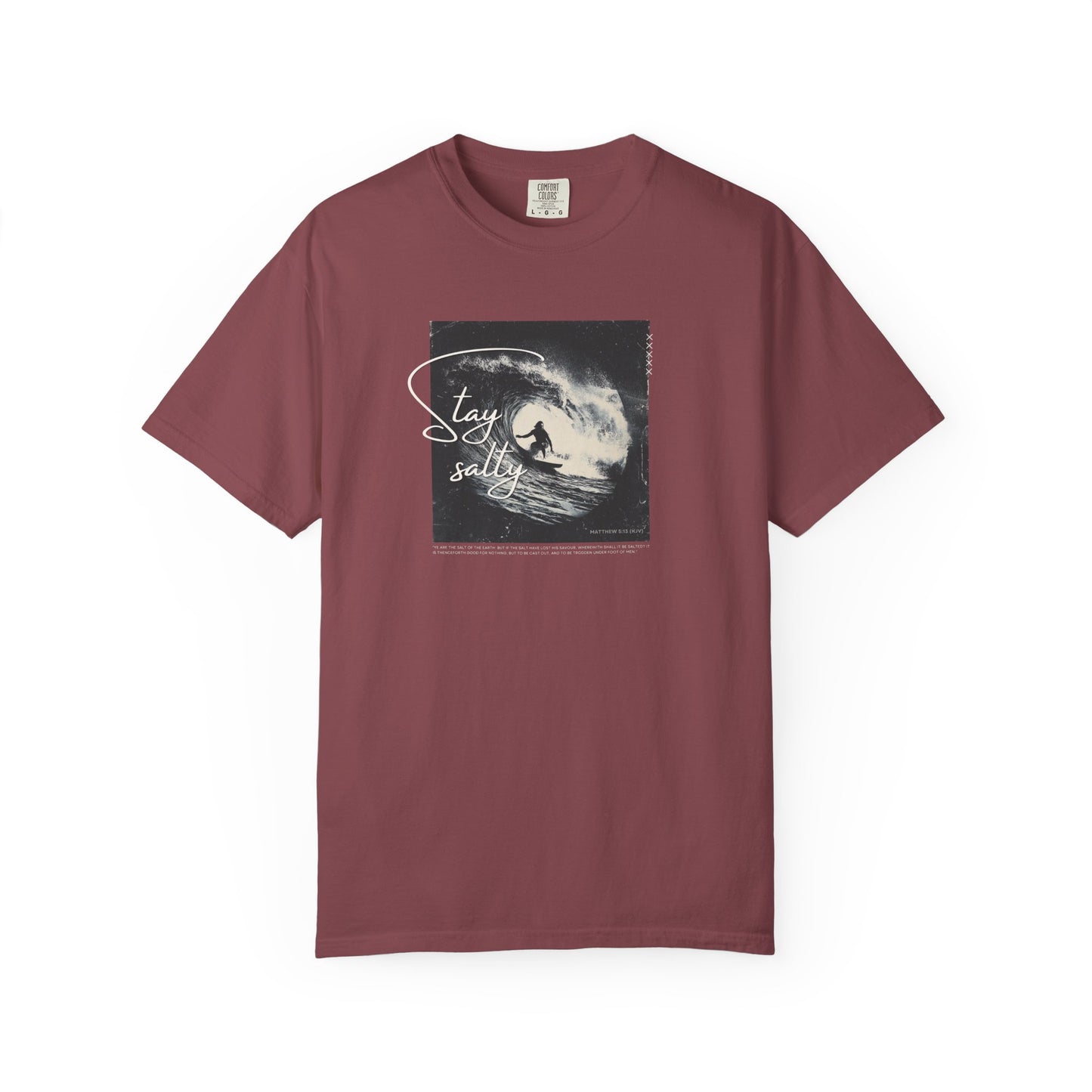 Stay Salty Surfer Tee – Christian Beachwear Inspired by Matthew 5:13