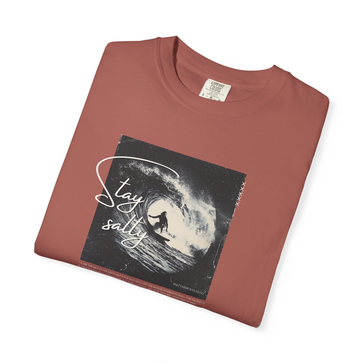 Stay Salty Surfer Tee – Christian Beachwear Inspired by Matthew 5:13