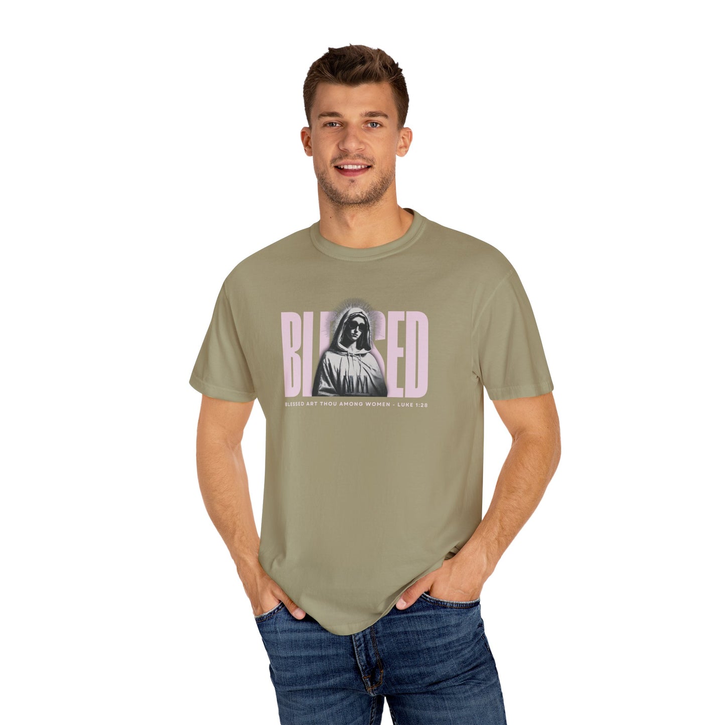 Blessed - Mother Mary T-Shirt For Woman