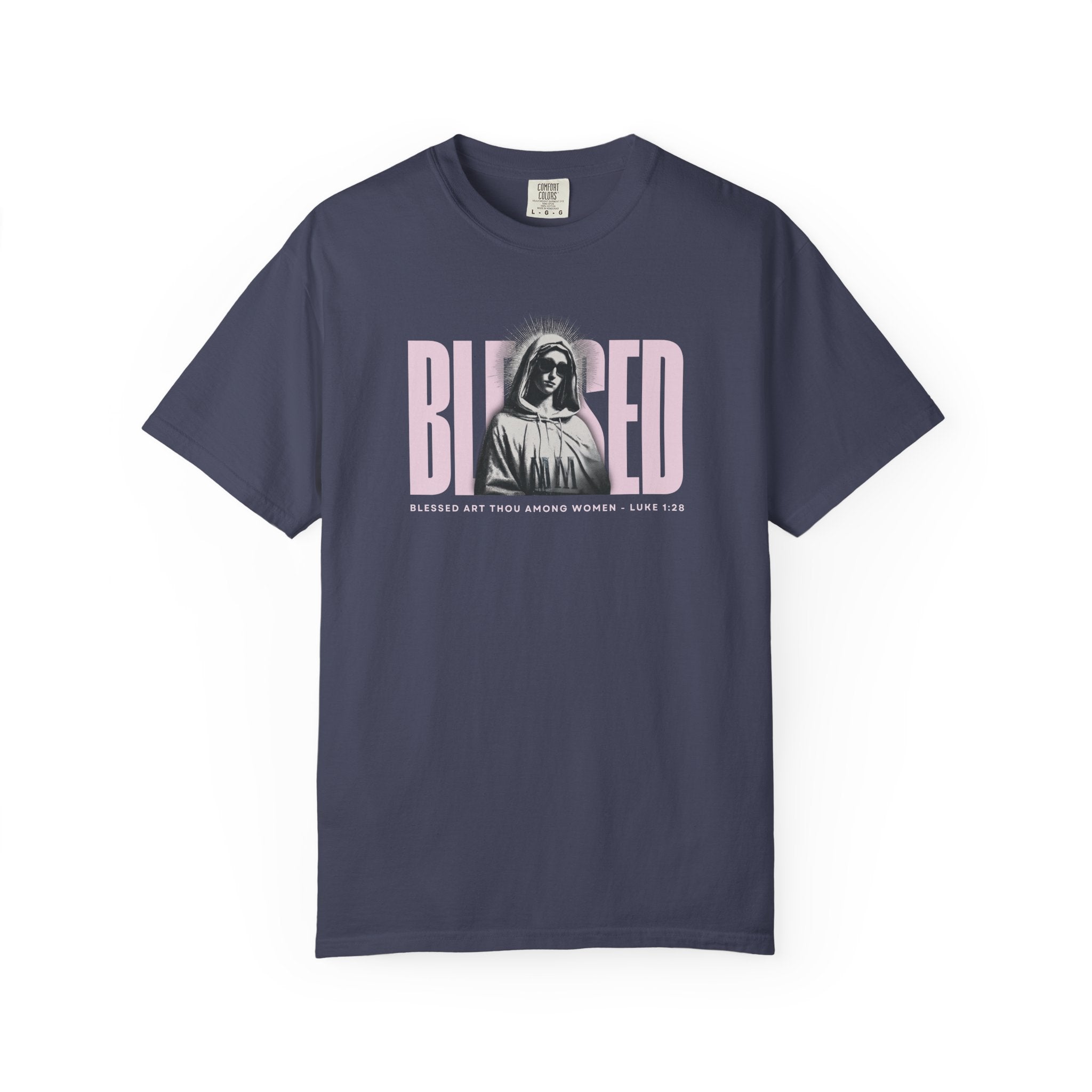 Blessed - Mother Mary T-Shirt For Woman
