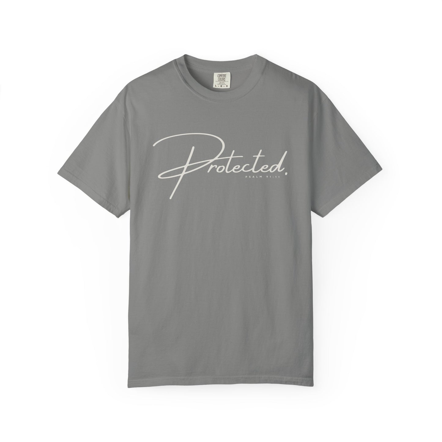 Comfort Colors® | Protected Christian Streetwear T-Shirt | Psalm 91:11 Bible Verse Tee |  Faith Shirt | Guardian Angels Christian Gift