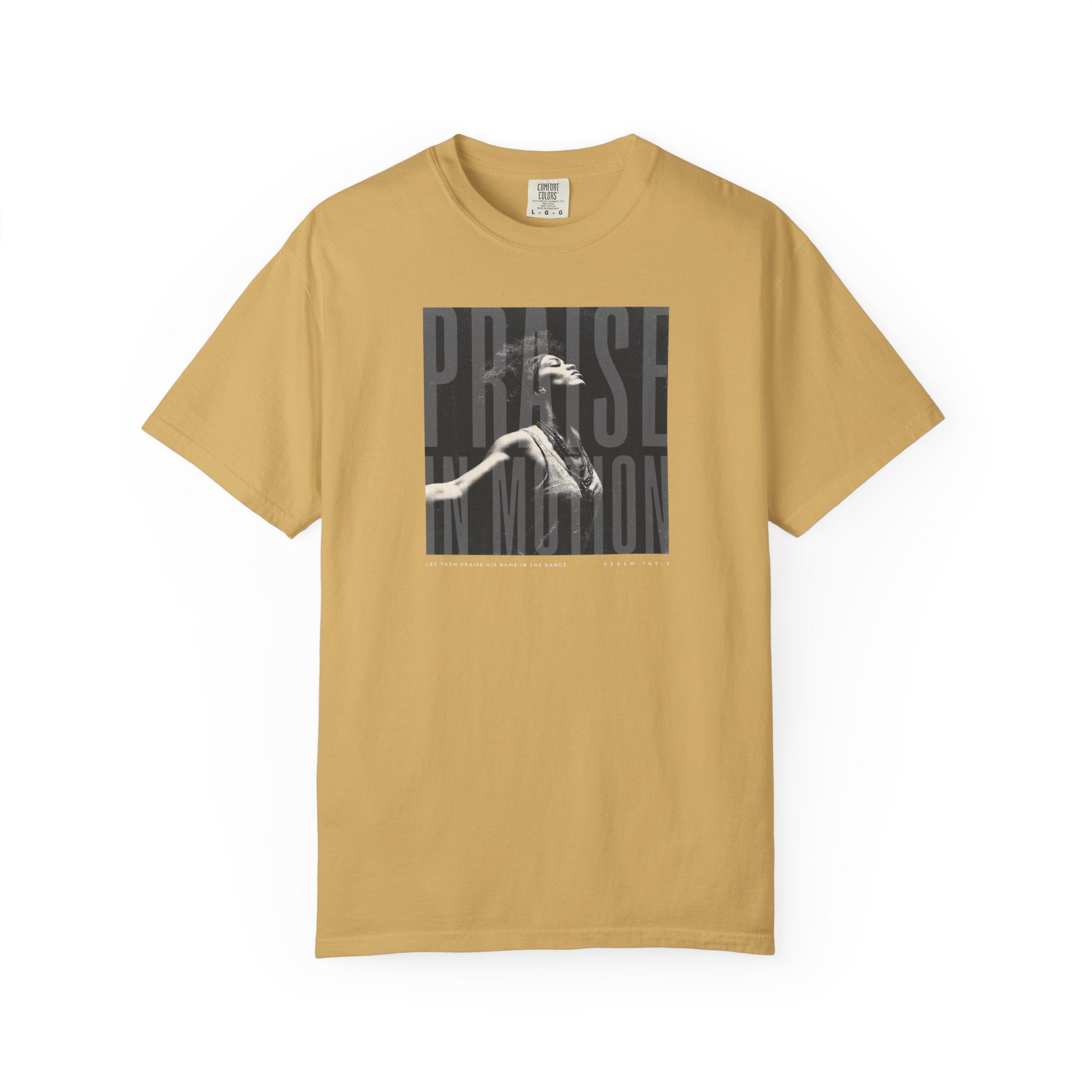 Praise in Motion Classic Tee – Psalm 149:3 Faith in Movement    Black / S-White / S-Bay / S-Berry / S-Blue Spruce / S 