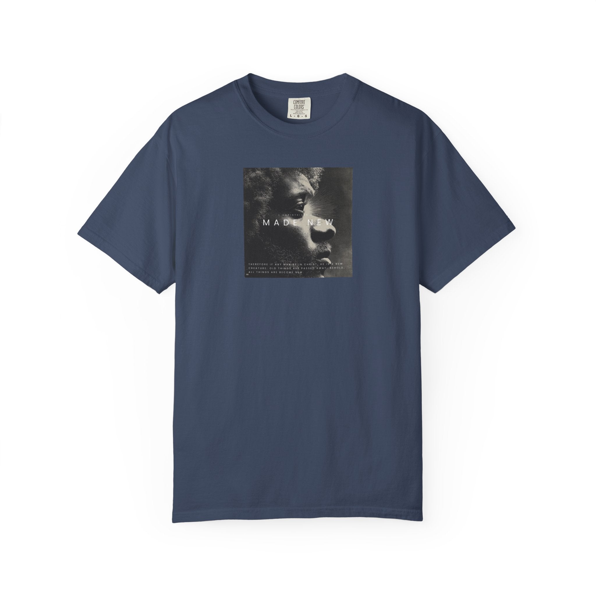 Made New Tee – 2 Corinthians 5:17 Christian Renewal T-Shirt    White / S-Berry / S-Blue Spruce / S-Brick / S-Graphite / S 