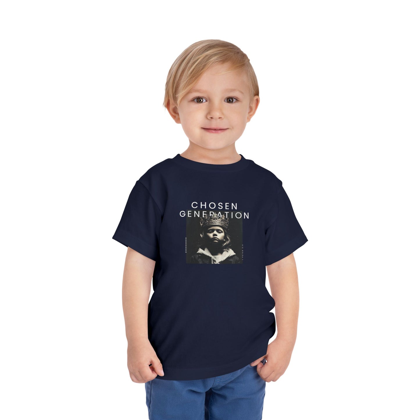 Chosen Generation Toddler Tee – 1 Peter 2:9 Christian Shirt    Asphalt / 2T-Black / 2T-Navy / 2T-Pink / 2T-Dark Heather Grey / 2T 
