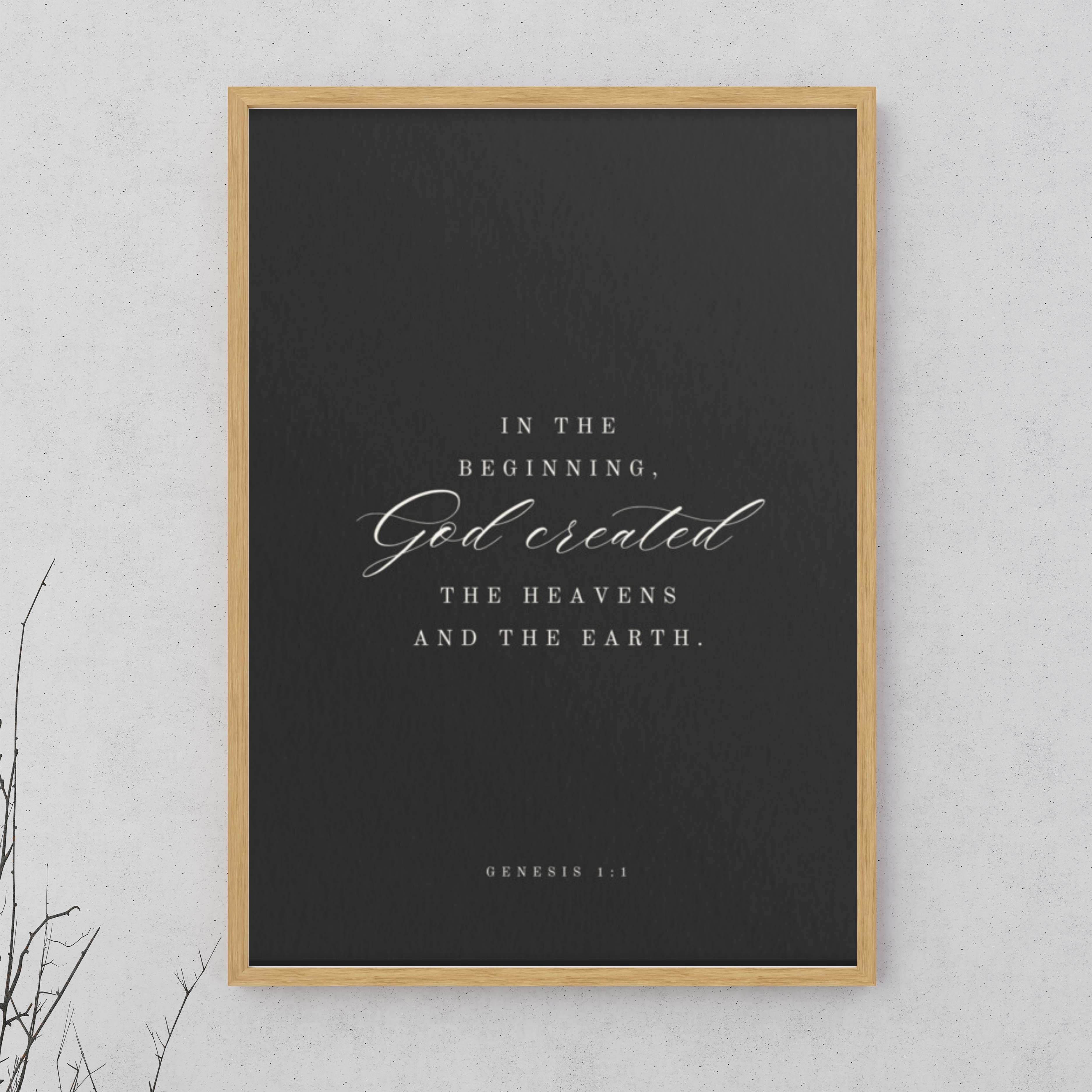 Genesis 1:1 Black Or White