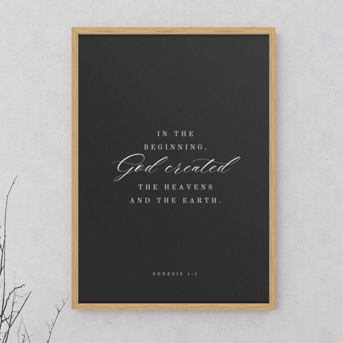 Genesis 1:1 Black Or White