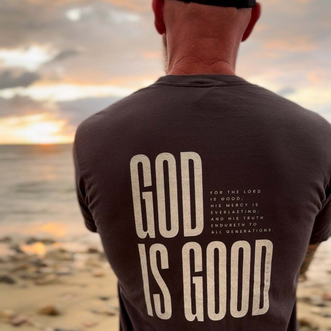 God Is Good - Psalm 100:5 T-Shirt    Black / S-White / S-Granite / S-Bay / S-Berry / S 