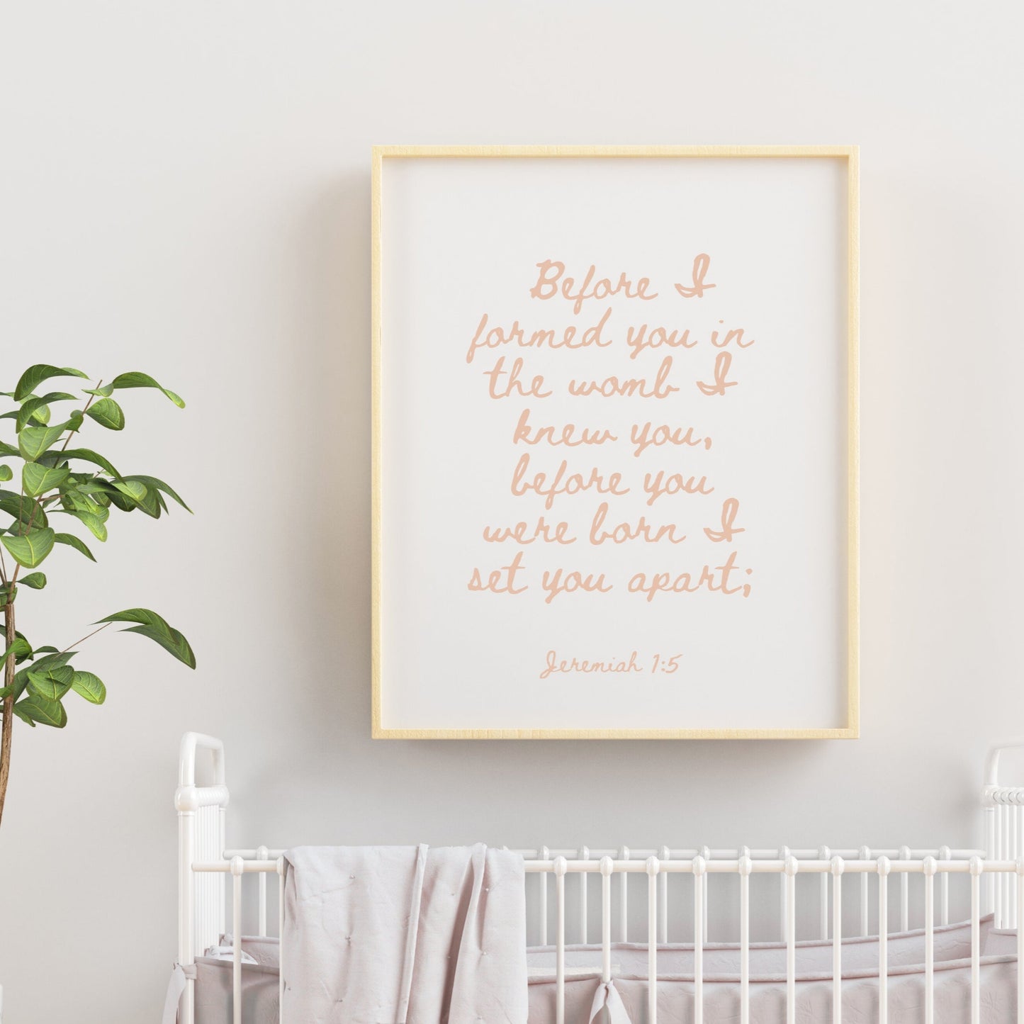 Jeremiah 1:5 - Framed Bible Verse Print