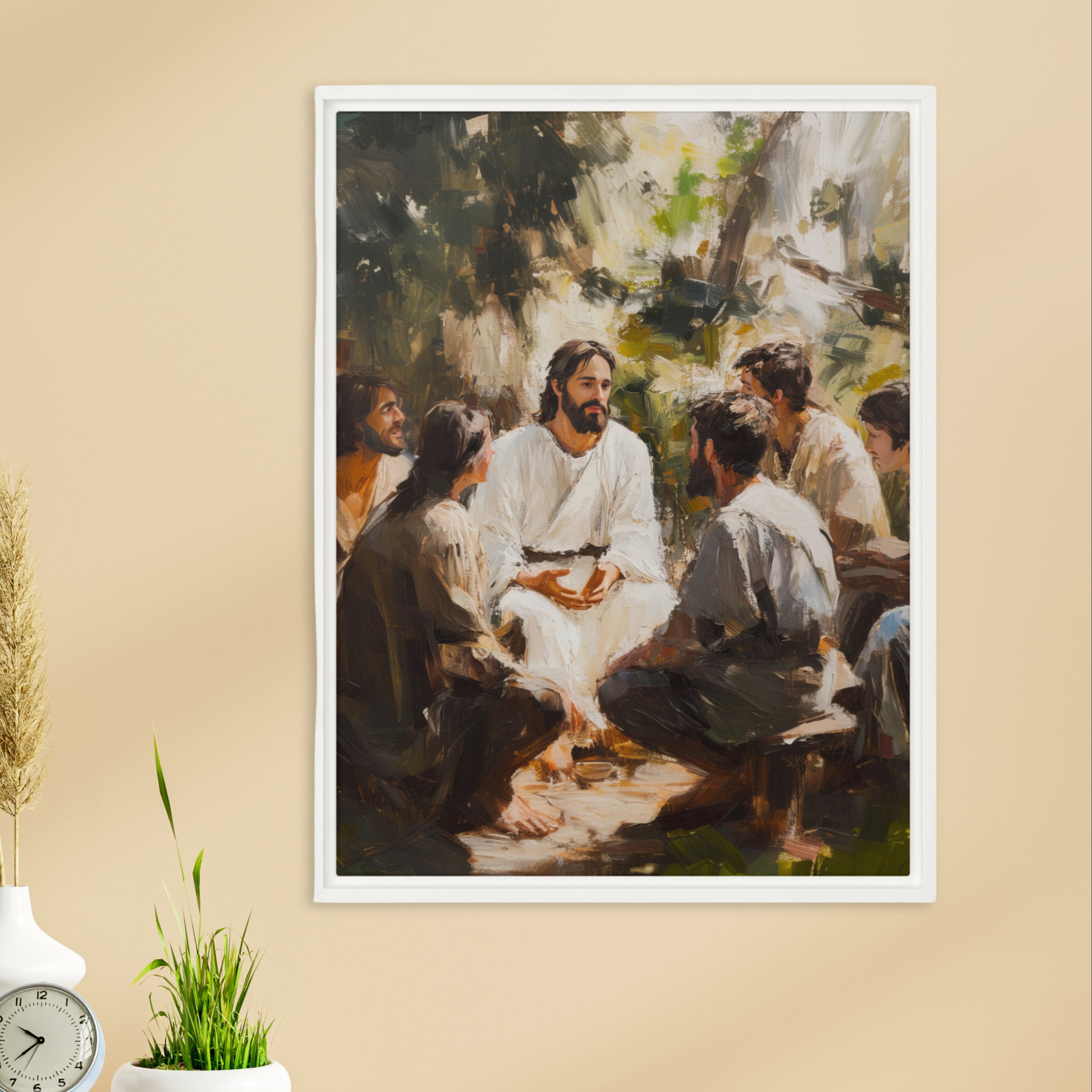 Words of Jesus Painting On Framed Canvas