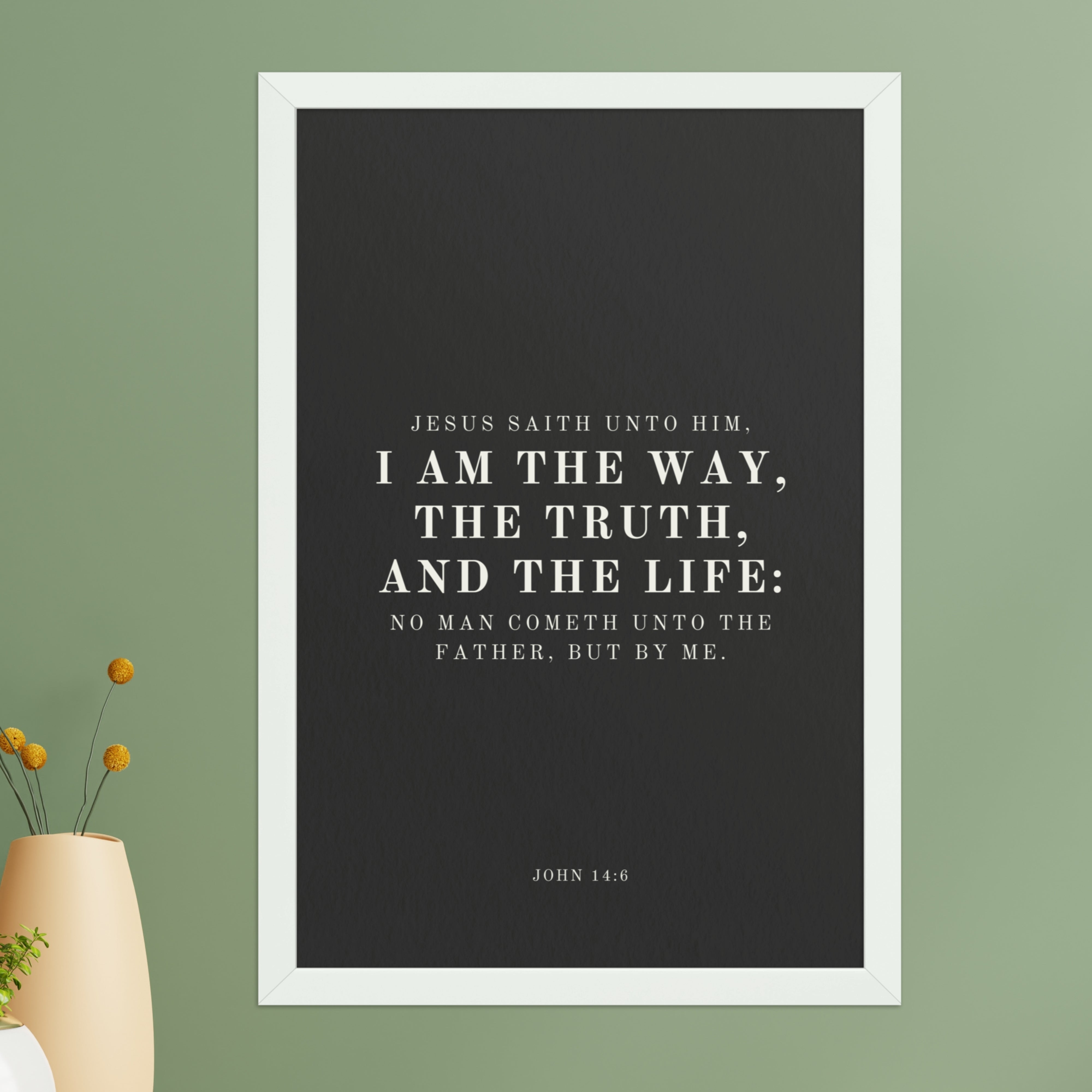 John 14:6 - Black Background