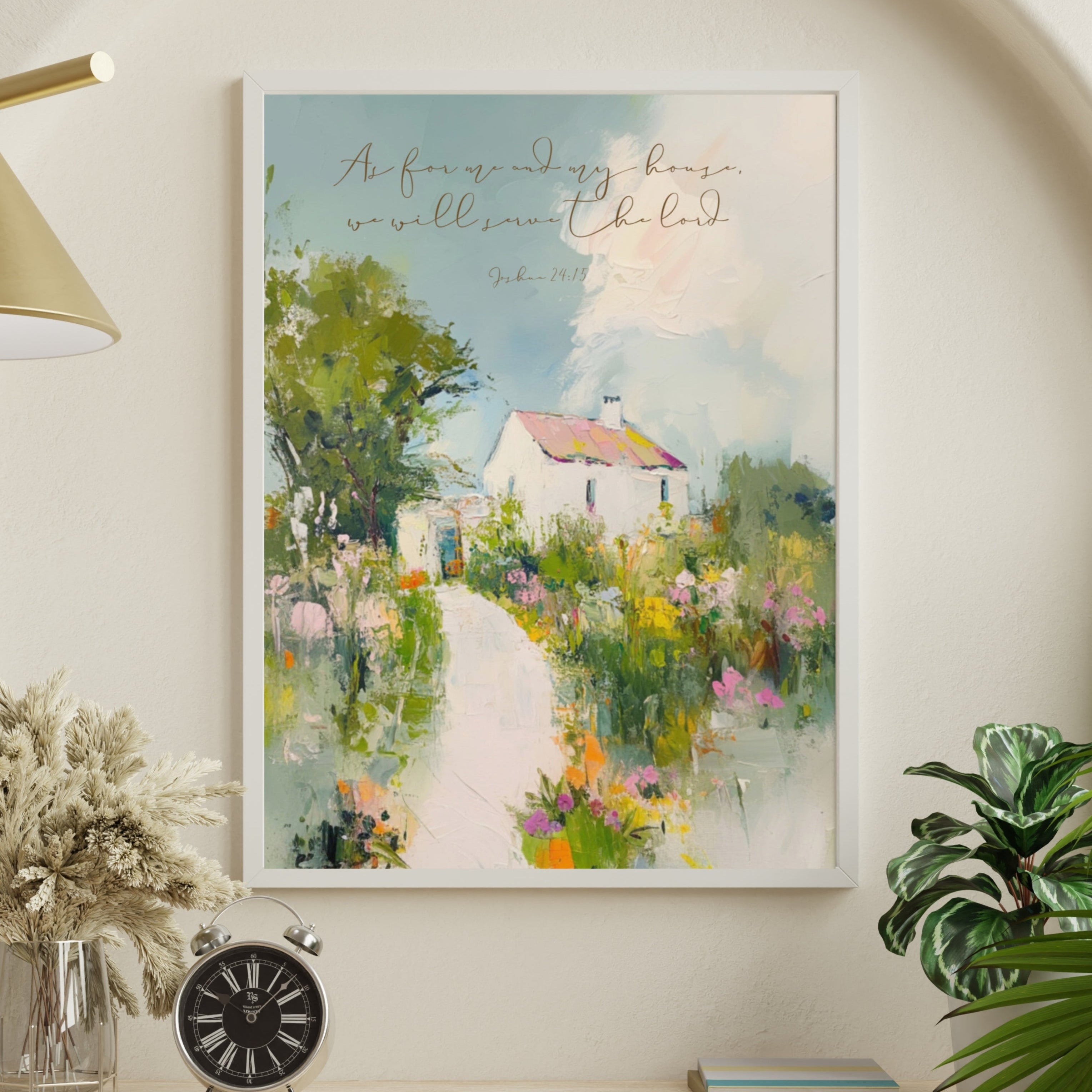 "As for Me and My House" – Joshua 24:15 Scripture Wall Art