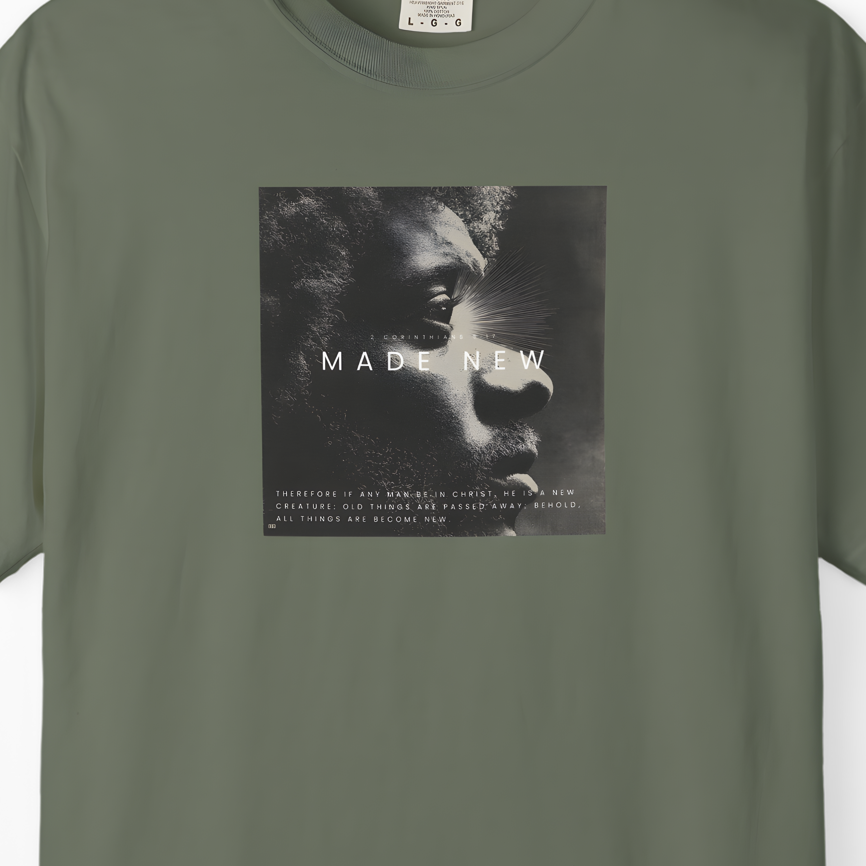 Made New Tee – 2 Corinthians 5:17 Christian Renewal T-Shirt    White / S-Berry / S-Blue Spruce / S-Brick / S-Graphite / S 