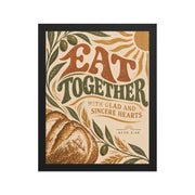 Eat Together | Acts 2:46 Christian Wall Art