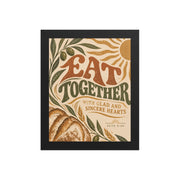 Eat Together | Acts 2:46 Christian Wall Art