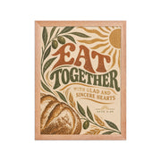 Eat Together | Acts 2:46 Christian Wall Art