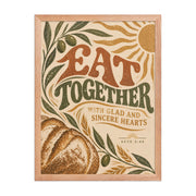 Eat Together | Acts 2:46 Christian Wall Art