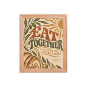 Eat Together | Acts 2:46 Christian Wall Art