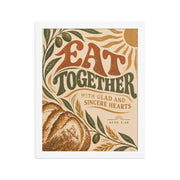 Eat Together | Acts 2:46 Christian Wall Art