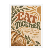 Eat Together | Acts 2:46 Christian Wall Art