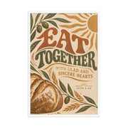 Eat Together | Acts 2:46 Christian Wall Art