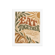 Eat Together | Acts 2:46 Christian Wall Art