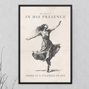 Psalm 16:11 Dancer Art On Beige Background