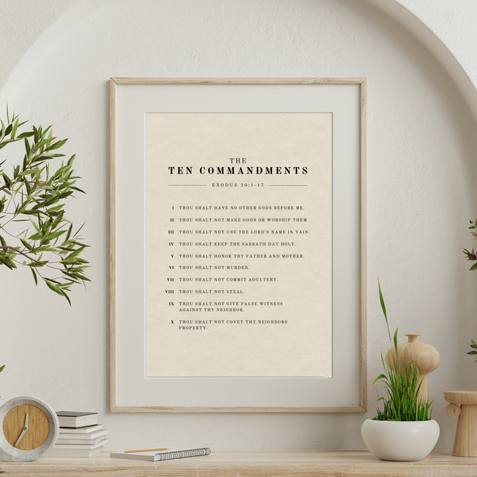 10 Commandments Printed Wall Art | Prayers & Prints