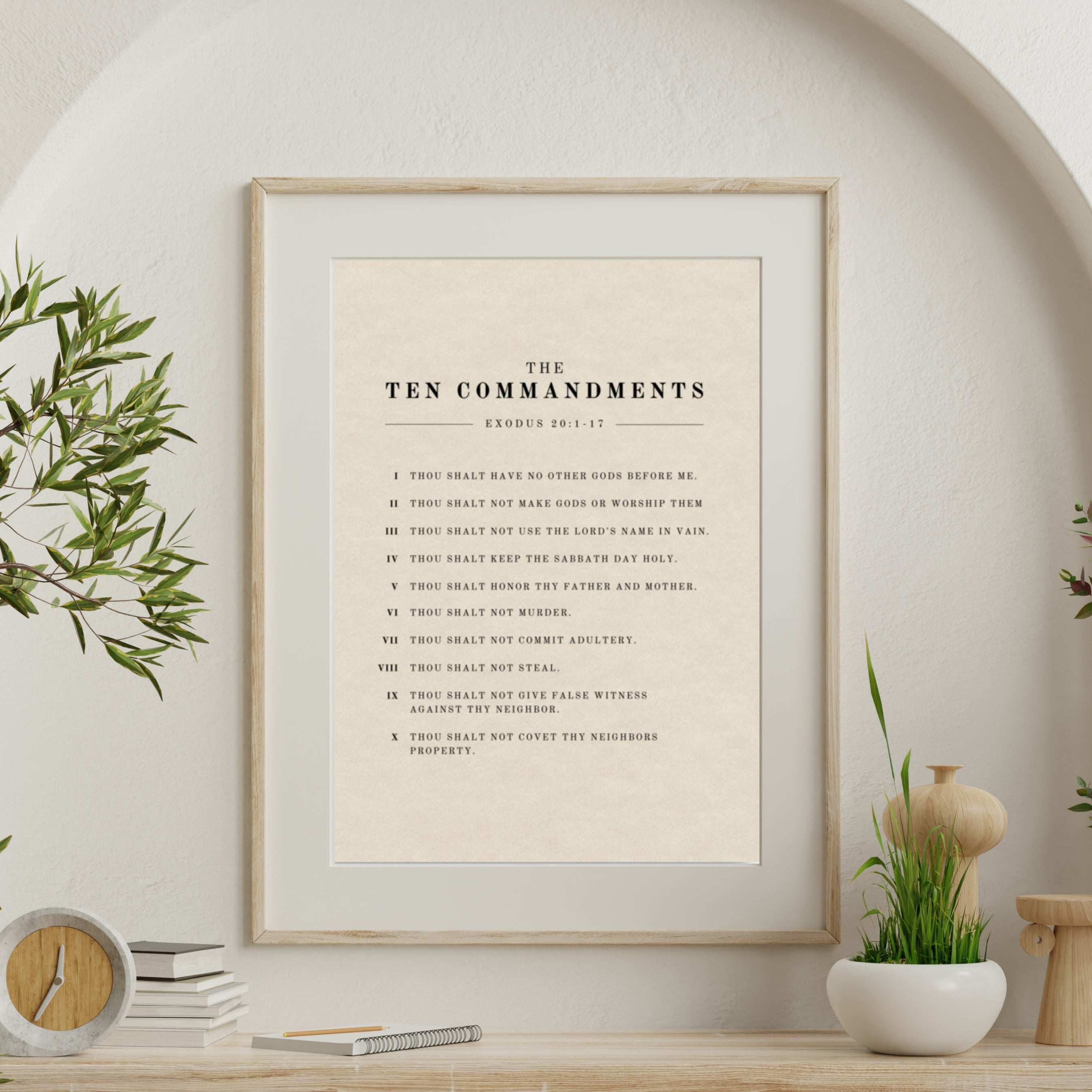 10 Commandments Printed Wall Art | Prayers & Prints