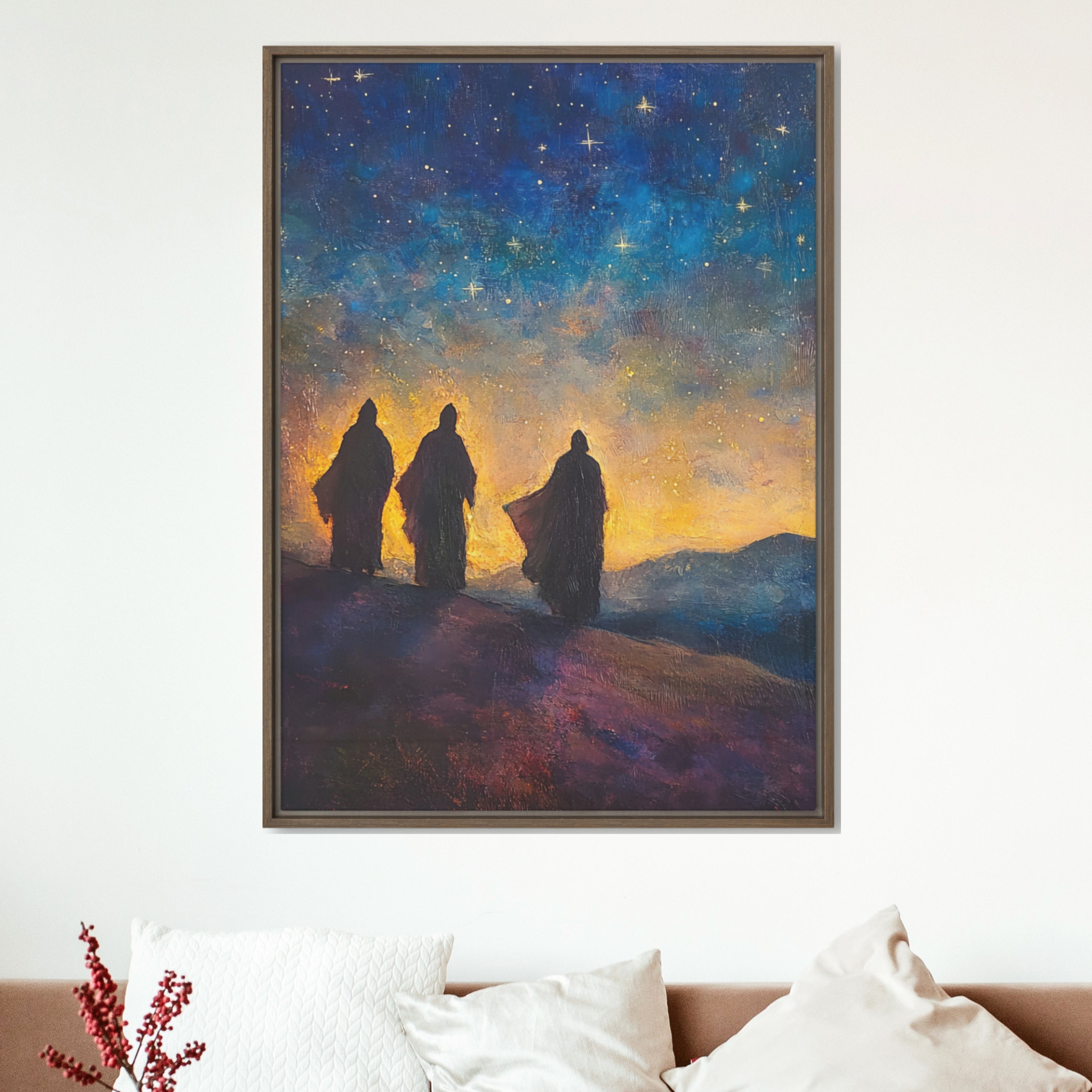The Three Kings - Framed Canvas Print