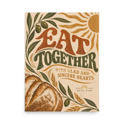 Eat Together | Acts 2:46 Christian Wall Art