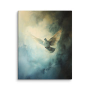 Peace Reigns - White Dove of Peace - Framed Canvas
