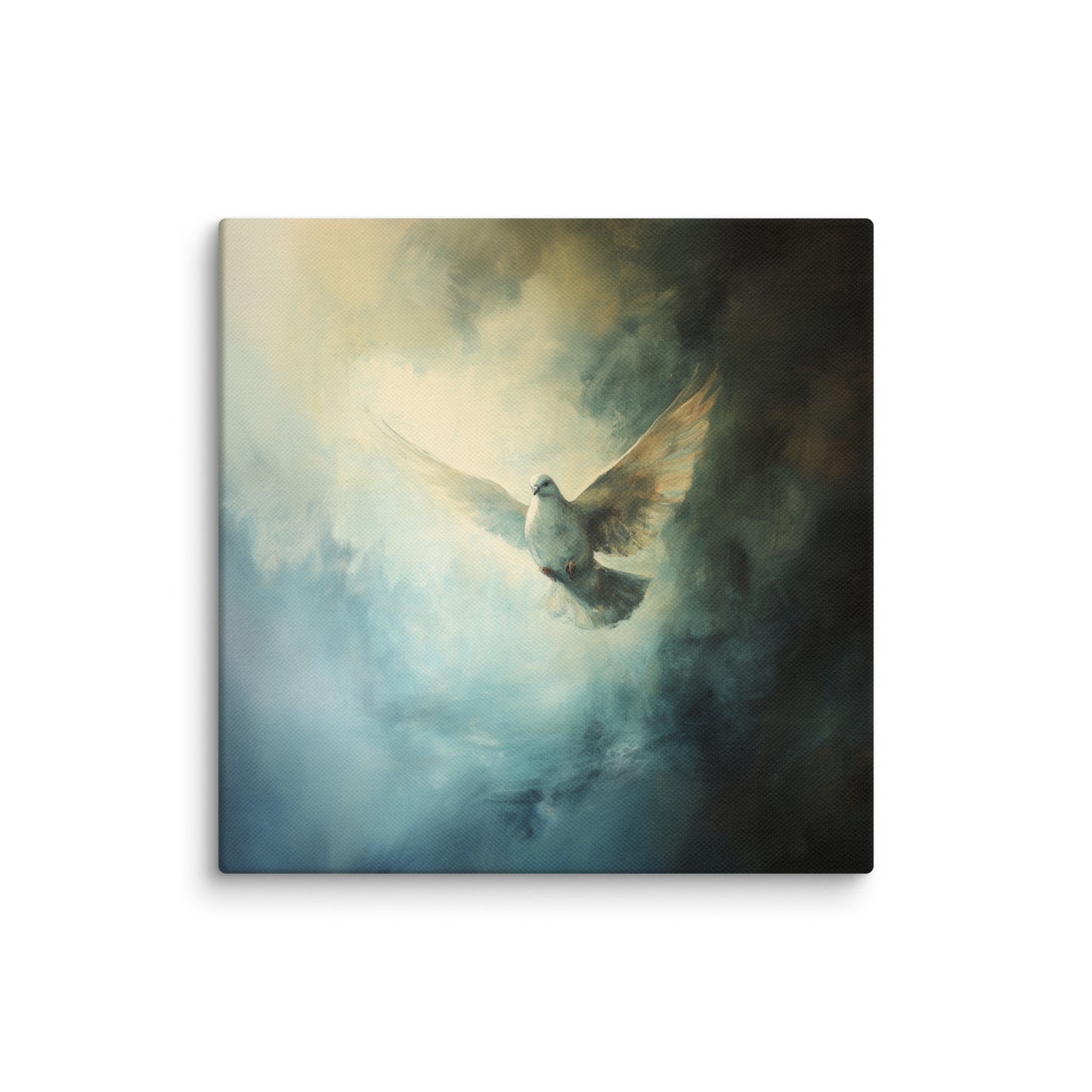 Peace Reigns - White Dove of Peace - Framed Canvas