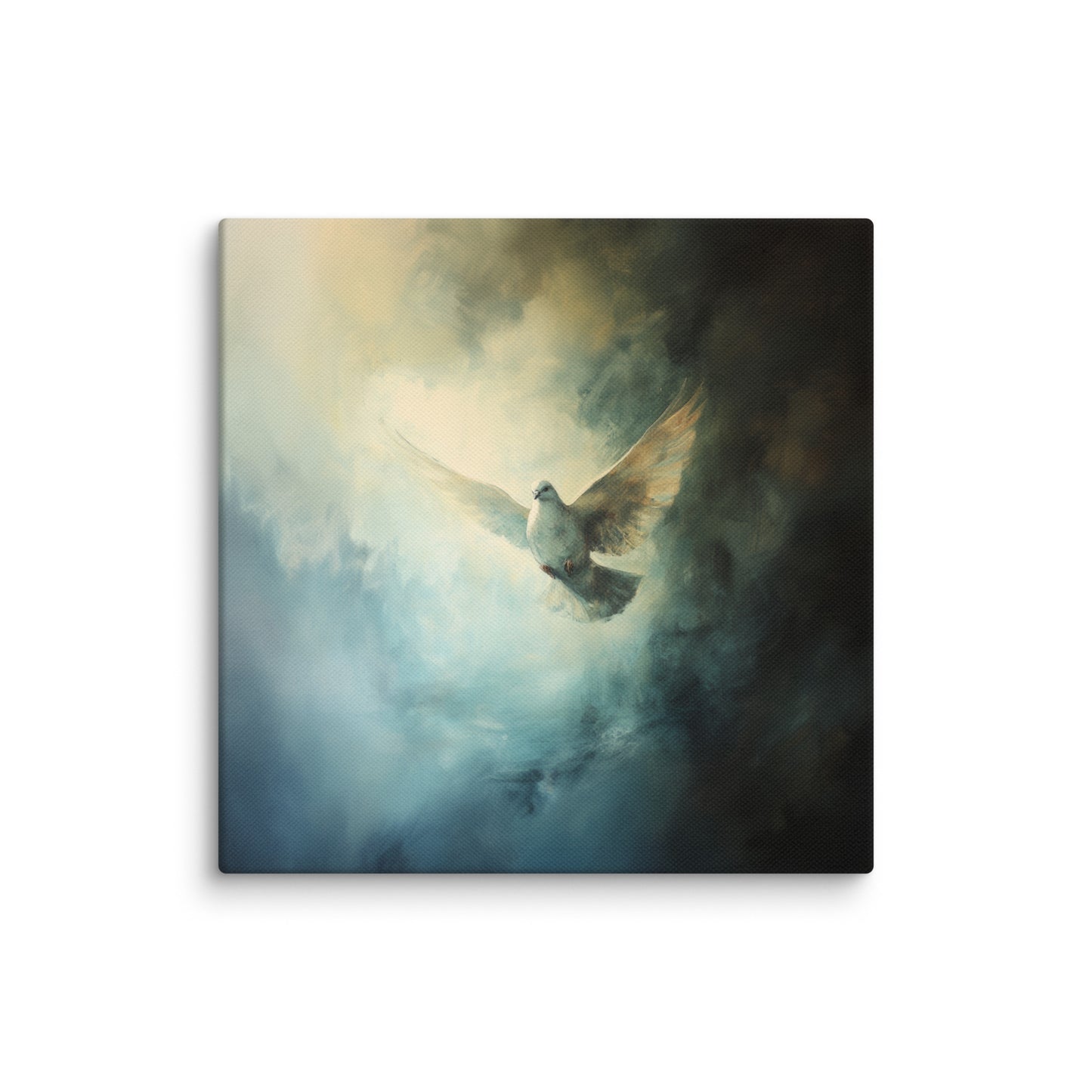 Peace Reigns - White Dove of Peace - Framed Canvas