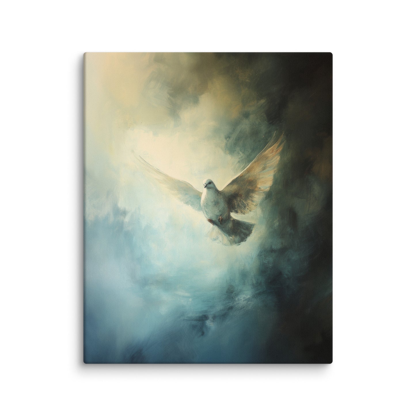 Peace Reigns - White Dove of Peace - Framed Canvas