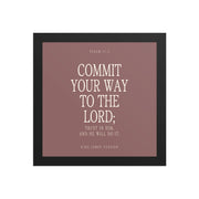 Commit Your Way: Psalm 37:5 Premium Matte Bible Verse Art    Unframed Matte Paper / 8″×10″ / Faded Brick-Unframed Matte Paper / 8″×10″ / Blush-Unframed Matte Paper / 8″×10″ / Deep Plum-Unframed Matte Paper / 8″×10″ / Mint-Unframed Matte Paper / 10″×10″ / Faded Brick 