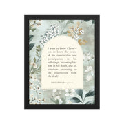 Philippians 3:10-11 –  Vintage Flower Arche  