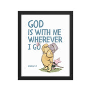 Joshua 1:9 – Winnie the Pooh Bear Inspired Scripture Print