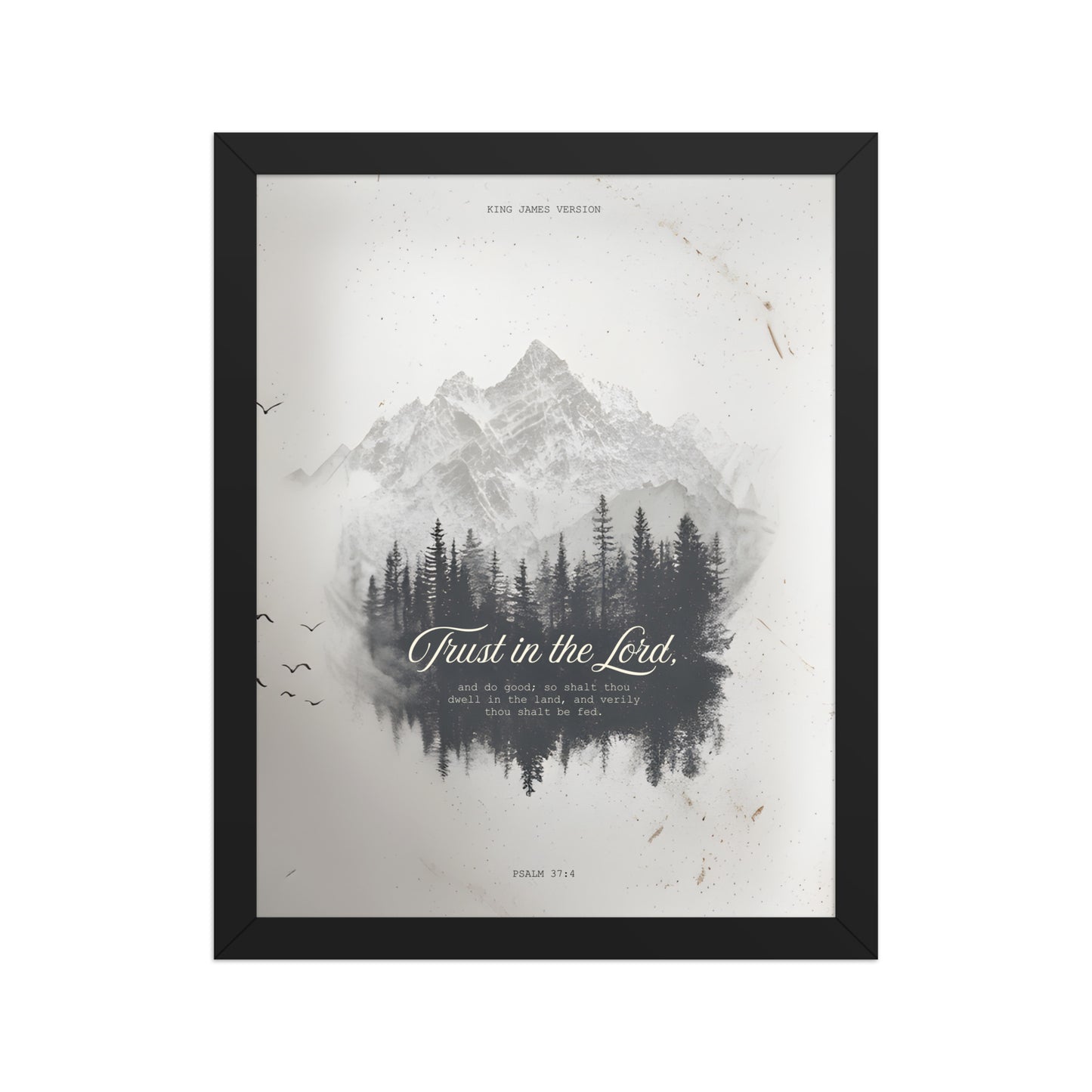 Psalm 37:4 "Trust in the Lord" Wall Art    Unframed Matte Paper / 11″×14″-Unframed Matte Paper / 12″×16″-Unframed Matte Paper / 12″×18″-Unframed Matte Paper / 16″×20″-Unframed Matte Paper / 18″×24″ 