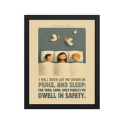 Psalm 4:8 Nursery Wall Art    Unframed Matte Paper / 8″×10″-Unframed Matte Paper / 11″×14″-Unframed Matte Paper / 12″×16″-Unframed Matte Paper / 12″×18″-Unframed Matte Paper / 16″×20″ 
