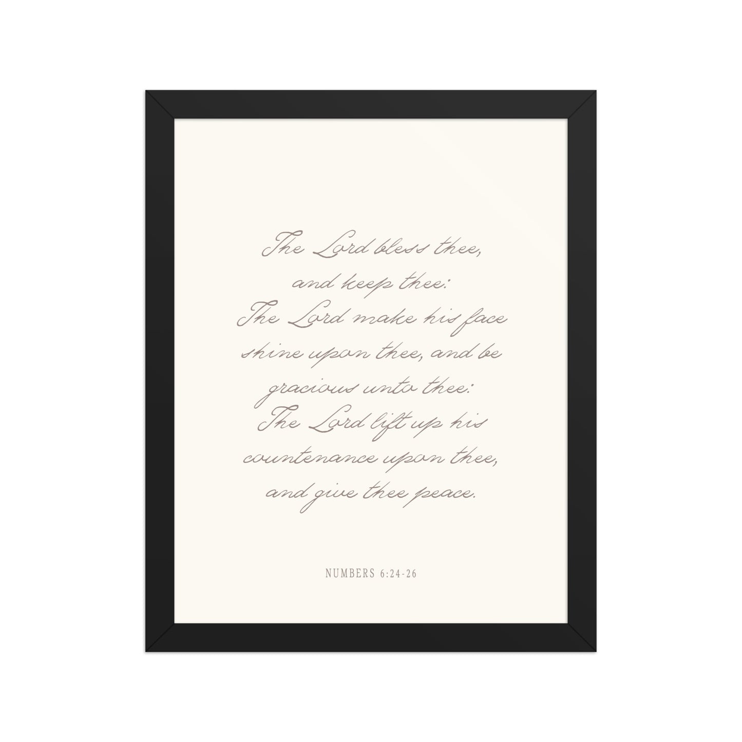 "The Lord Bless You" Numbers 6:24-26 Art | Available in 3 Colors