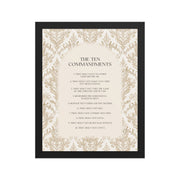 The Ten Commandments: Arch Design Print with Roman Numerals or List    Unframed Matte Paper / 8″×10″ / List-Unframed Matte Paper / 8″×10″ / Roman Numerals-Unframed Matte Paper / 11″×14″ / List-Unframed Matte Paper / 11″×14″ / Roman Numerals-Unframed Matte Paper / 12″×16″ / List 