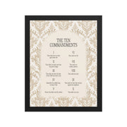 The Ten Commandments: Arch Design Print with Roman Numerals or List    Unframed Matte Paper / 8″×10″ / List-Unframed Matte Paper / 8″×10″ / Roman Numerals-Unframed Matte Paper / 11″×14″ / List-Unframed Matte Paper / 11″×14″ / Roman Numerals-Unframed Matte Paper / 12″×16″ / List 