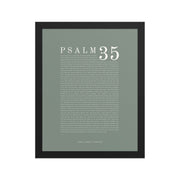 Psalm 35 Full Chapter Wall Art | Complete Scripture Print