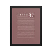 Psalm 35 Full Chapter Wall Art | Complete Scripture Print