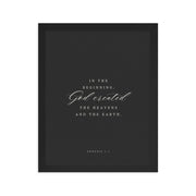 Genesis 1:1 Black Or White  