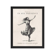 Psalm 16:11 Dancer Art On Beige Background  