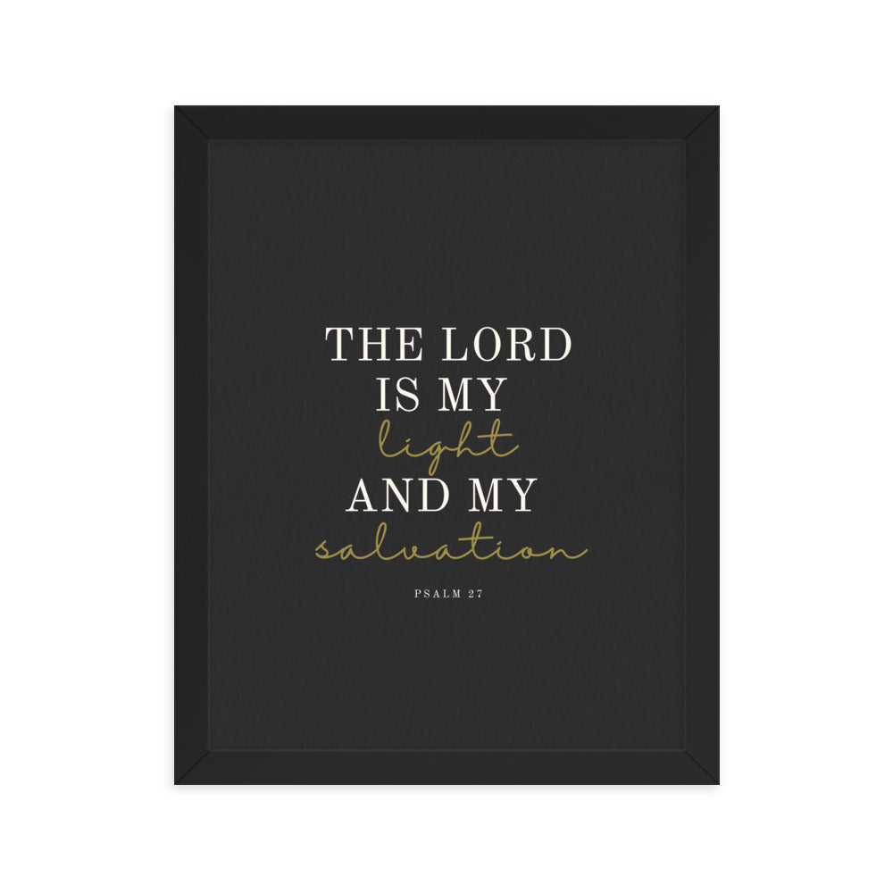 Psalm 27 Quote On Light Or Dark Background  