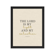 Psalm 27 Quote On light Background 11x14