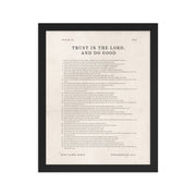 Psalm 37 Entire Chapter On Beige  