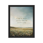 John 14:6 Meadow Scenery With Light Or Dark Text  